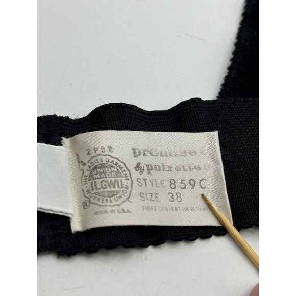 Vtg Bustier Corset Lace Underwire Strapless Adjustable Dolores for Poirette 38 - Picture 4 of 7